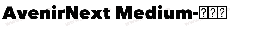 AvenirNext Medium字体转换